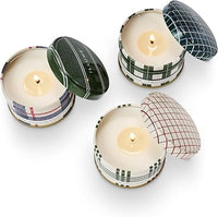 Tin Trio Balsam & Cedar Noble Holiday Set Candle