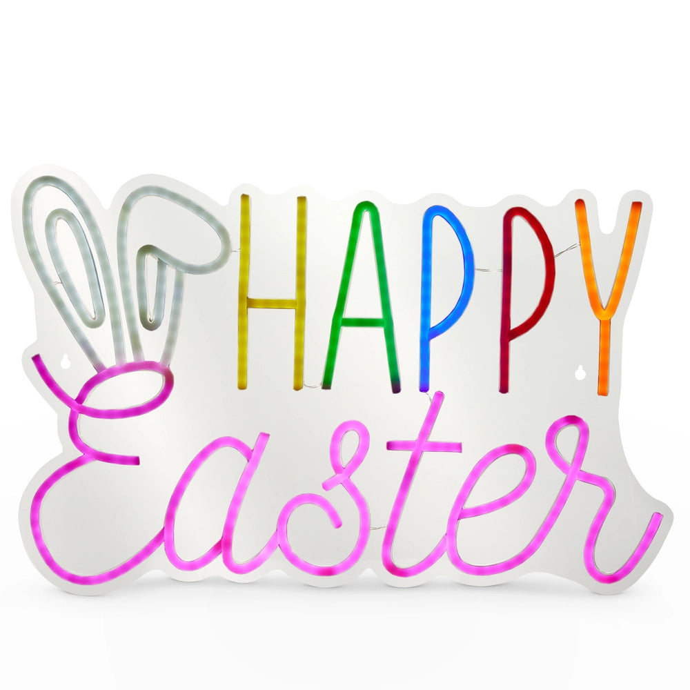 Sign Neon Happy Easter 20"