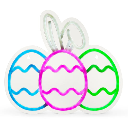 12" Easter Eggs Neon Sign