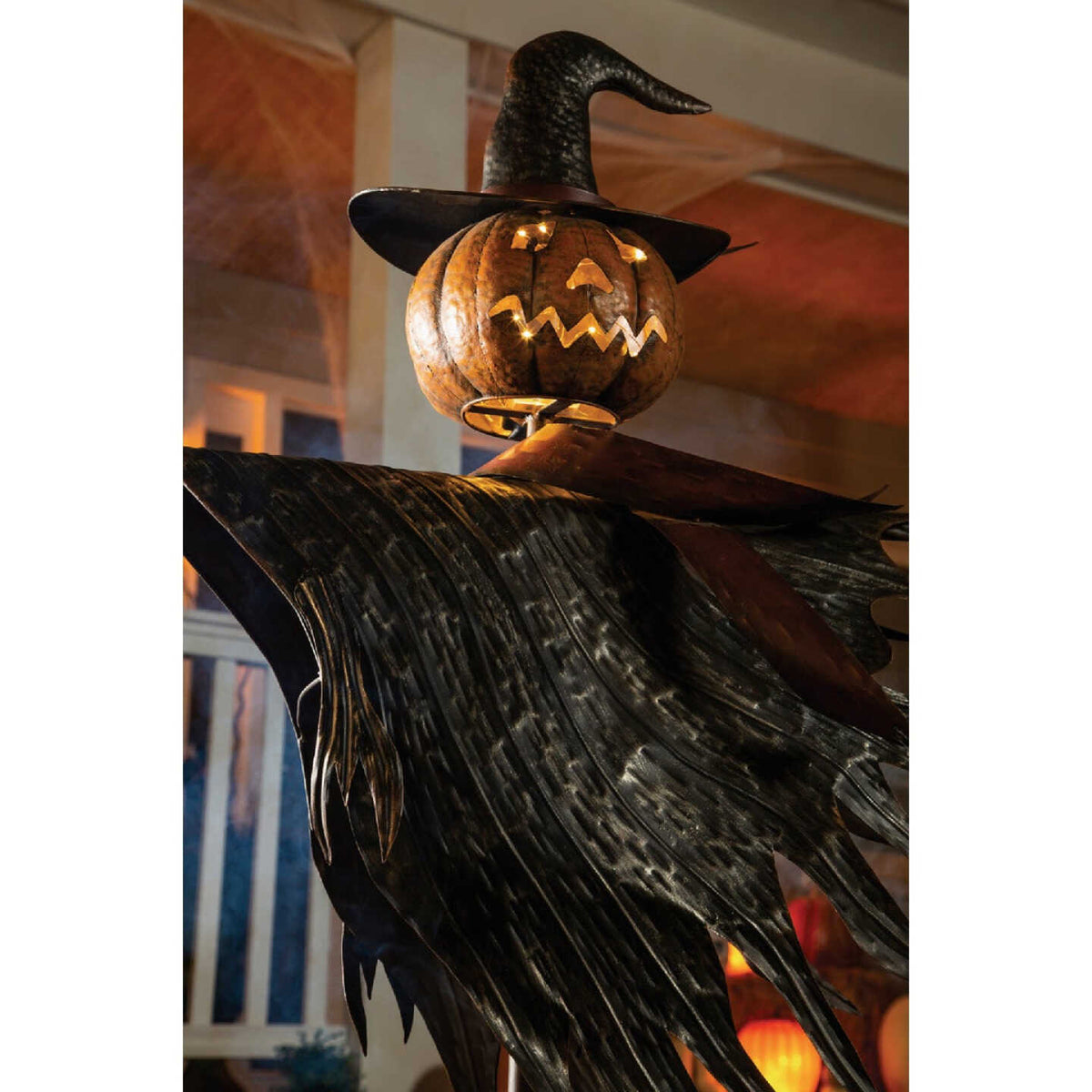 67" Jack O Lantern Scarecrow with Stake