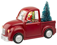 9" Red Pickup Truck Waterglobe