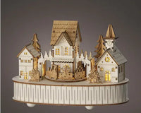 9" Natural Village Scene