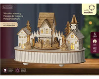 9" Natural Village Scene