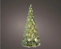 9" Green/Warm White Tree Glass LED