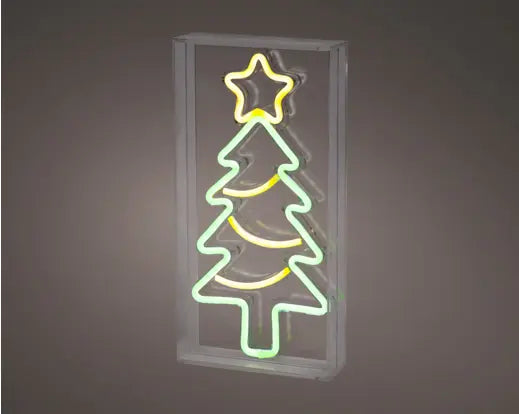 12" Tree Neon with Frame