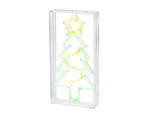 12" Tree Neon with Frame