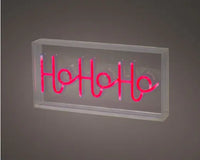 12" Ho Ho Ho Neon with Frame