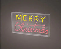 17" Merry Christmas Neon with Frame