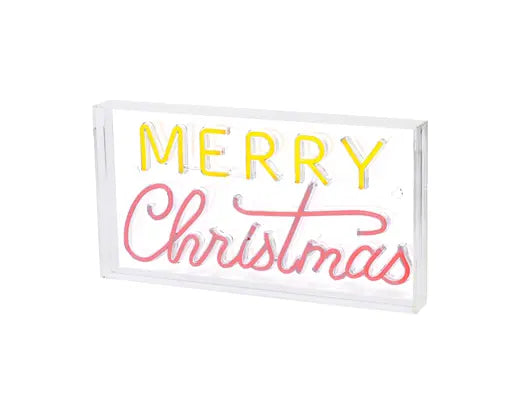 17" Merry Christmas Neon with Frame