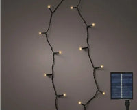 708" Black/Warm White Lights Solar 8- Function Twinkle