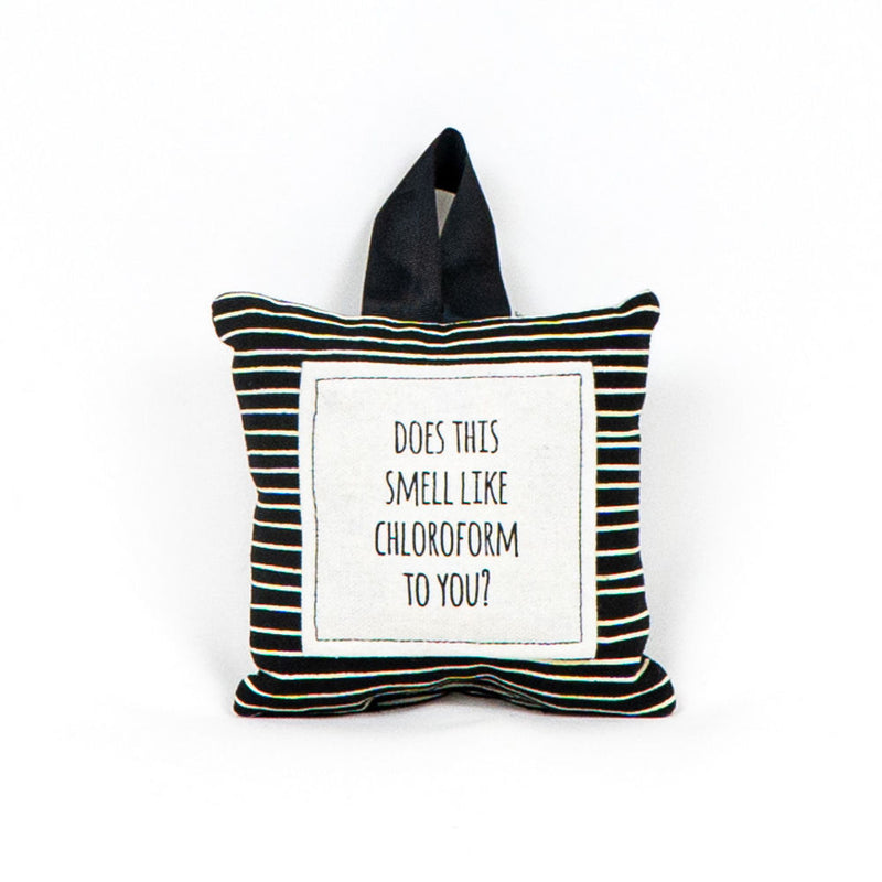 5" Chloroform Hanging Pillow with Ribbon