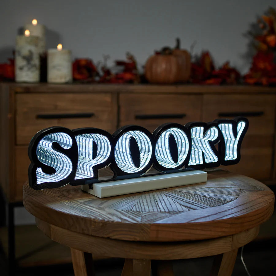 Spooky Infinity Light Halloween Sign