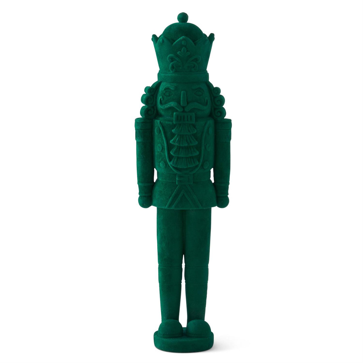 18" Dark Green Velvet Nutcracker