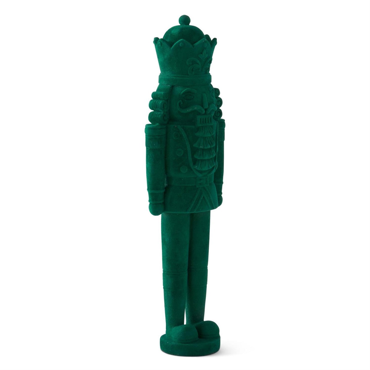 18" Dark Green Velvet Nutcracker