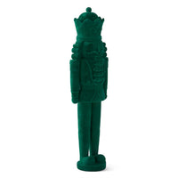 18" Dark Green Velvet Nutcracker
