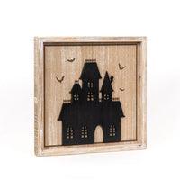 Castle / Haunted House Reversible Sign