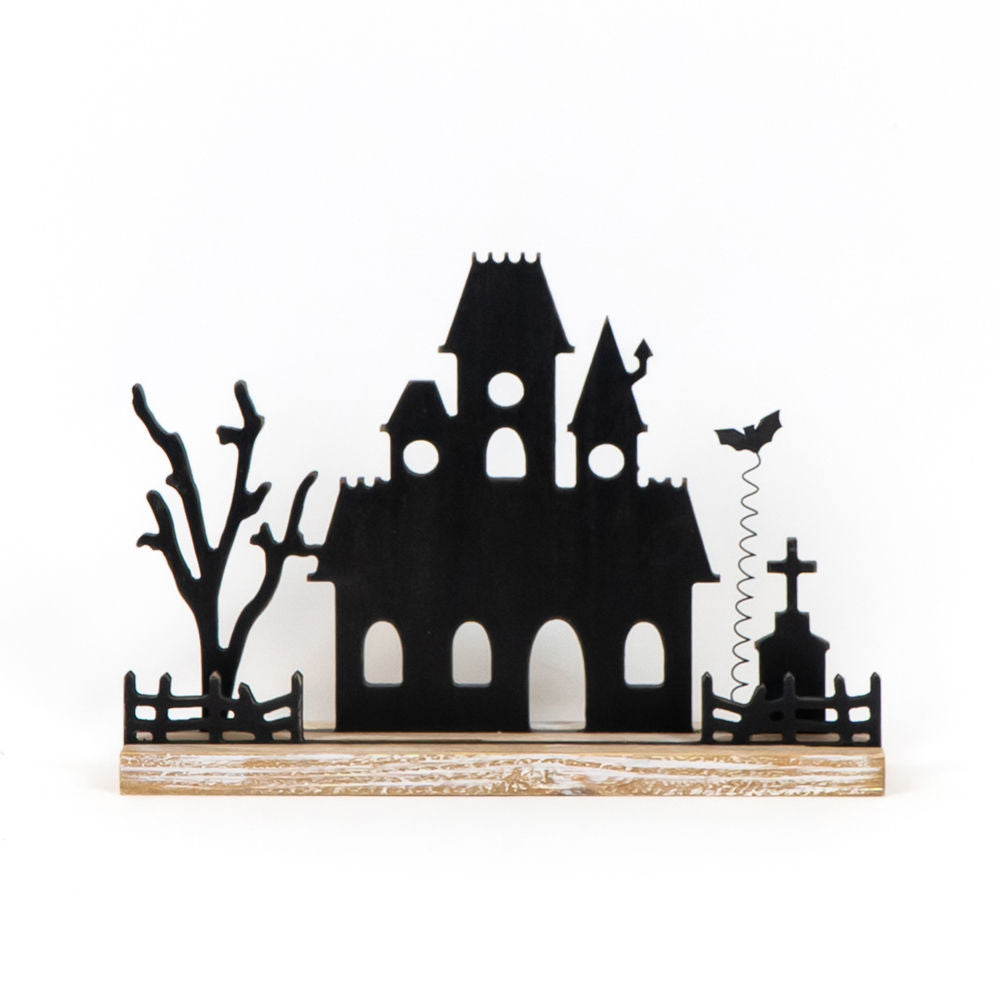 12" Cutout Haunted House Halloween Tabletop