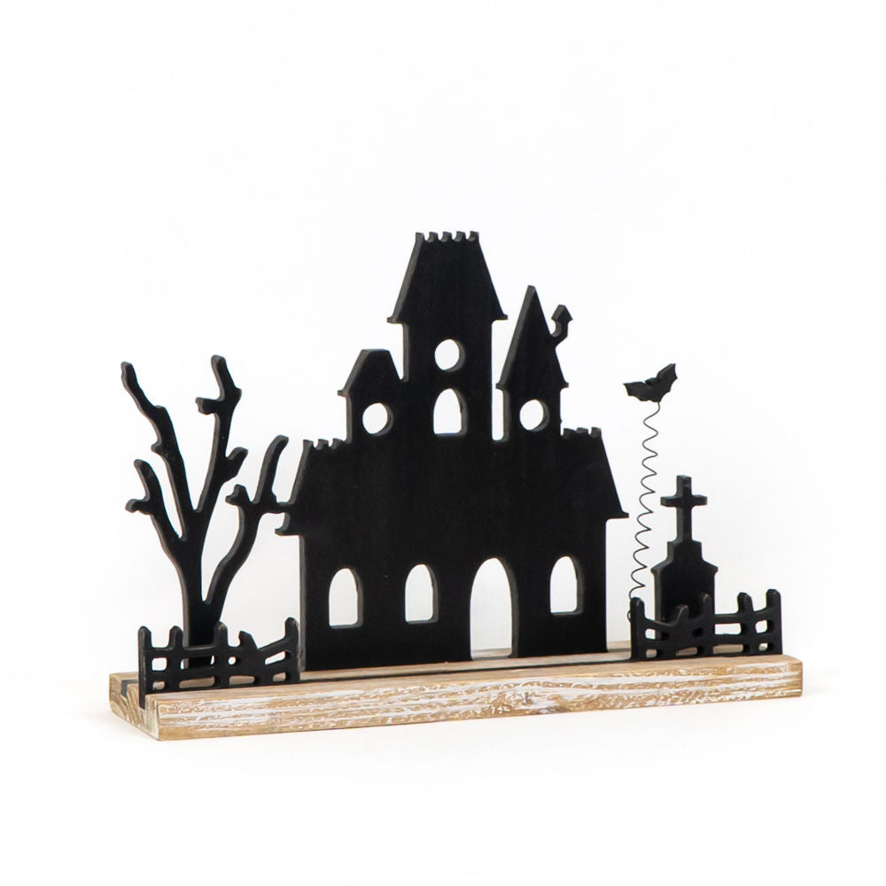 12" Cutout Haunted House Halloween Tabletop