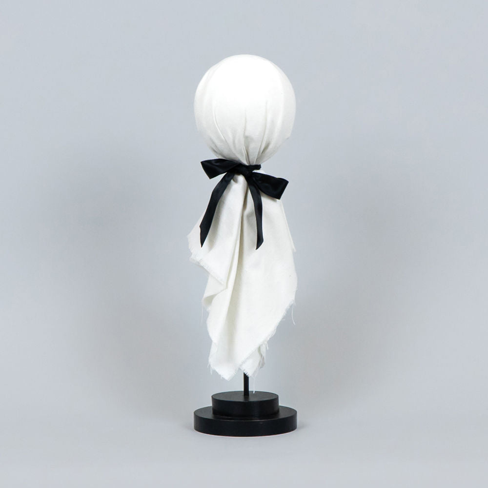 Cloth Ghost on Wood Stand - Small