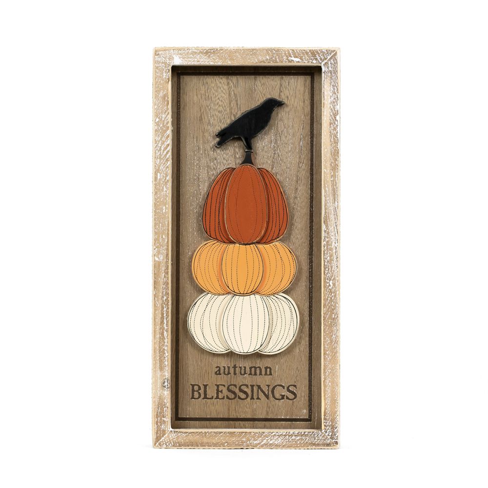 Spooky Pumpkins/ Autumn Blessings Reversible Art - Thumbnail 2