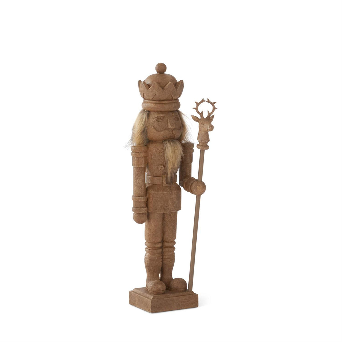 20" Faux Woodgrain Nutcracker