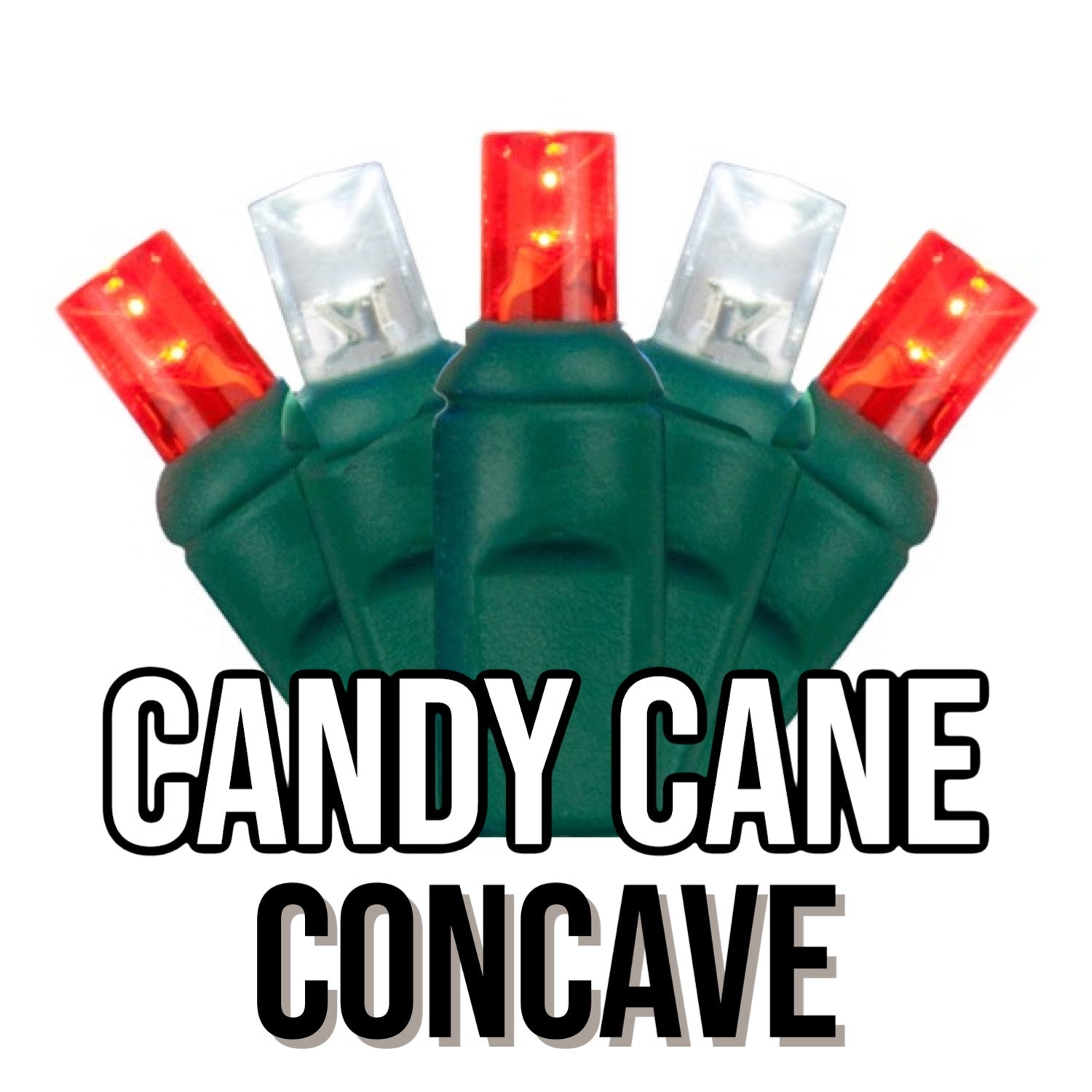 5MM LED Concave Green Cord 50 Mini Lights - Thumbnail 3