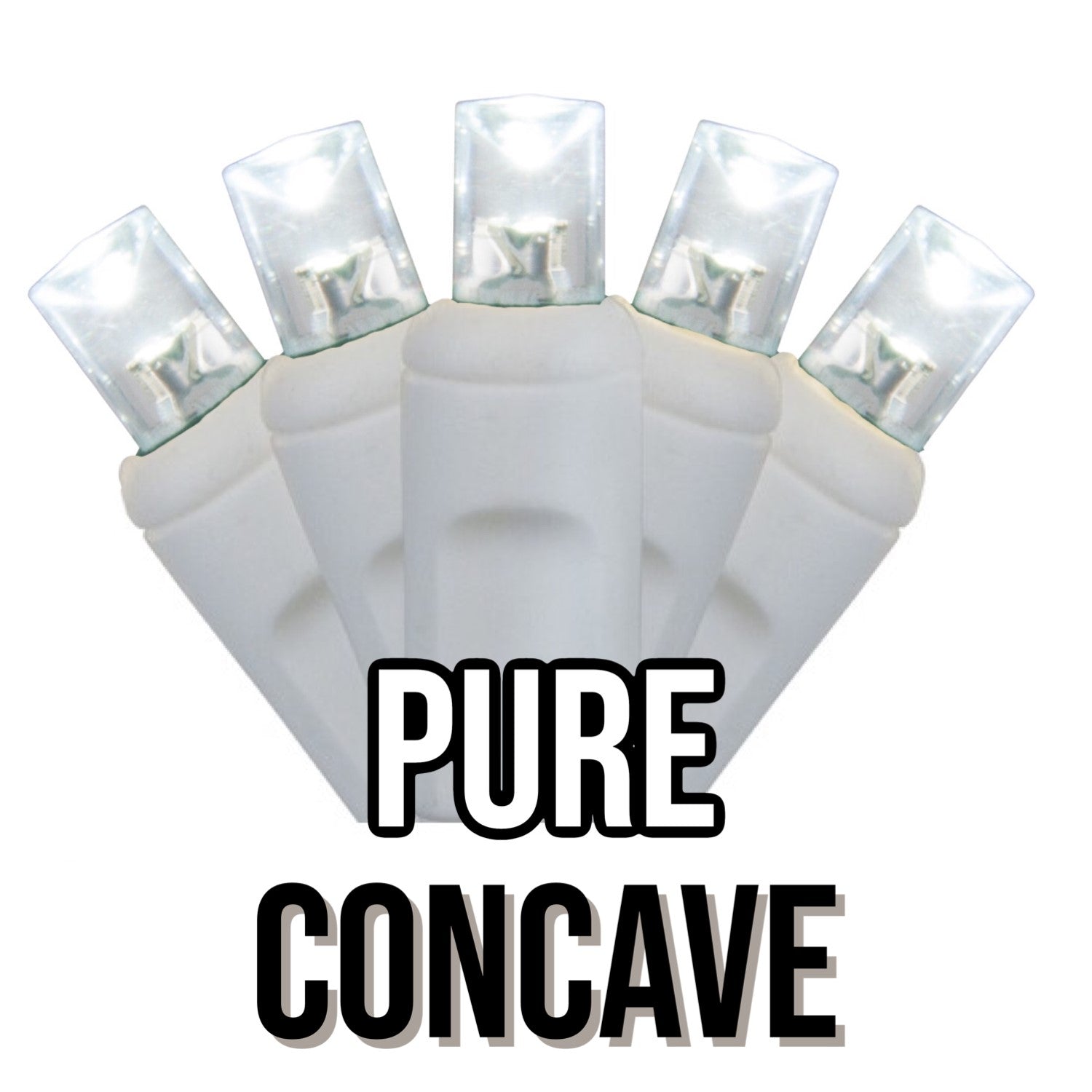 5MM LED Concave Sparkle 50 Mini Lights - Thumbnail 2