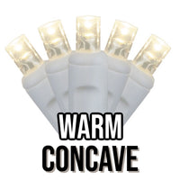 5MM LED Concave White Cord 50 Lights