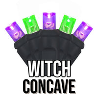 5MM LED Concave Green Cord 50 Lights