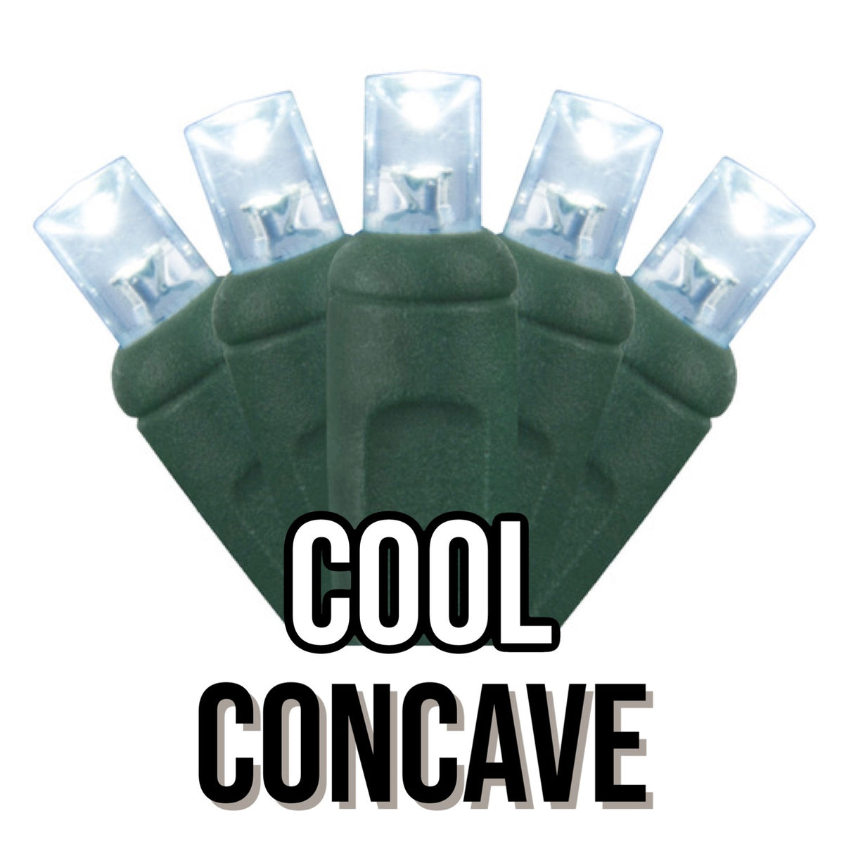 5mm Concave 50-Light Green Wire