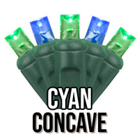 5mm Concave 50-Light Green Wire