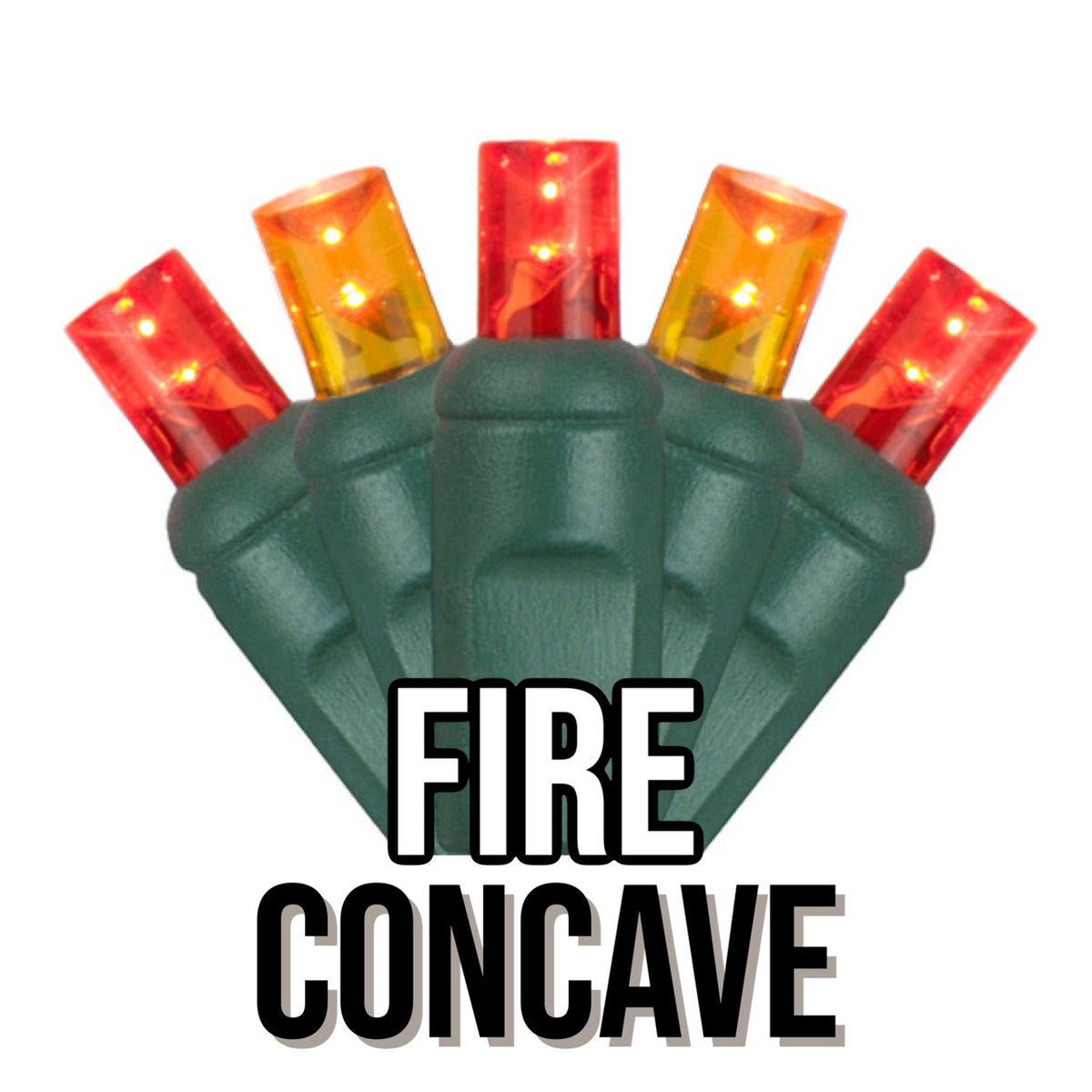 5mm Concave 50-Light Green Wire