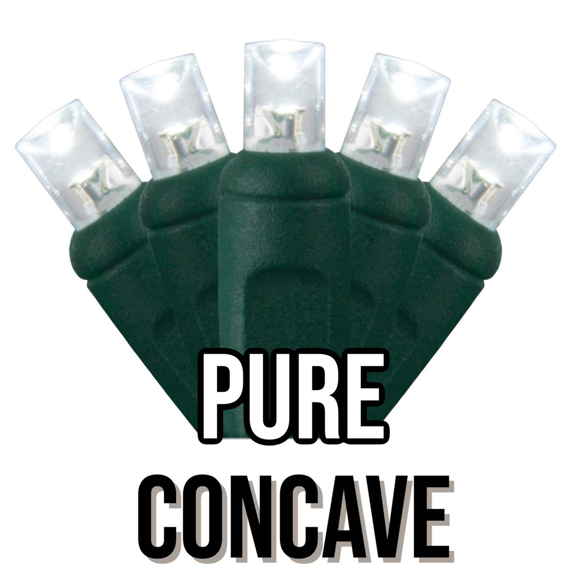 5mm Concave 50-Light Green Wire