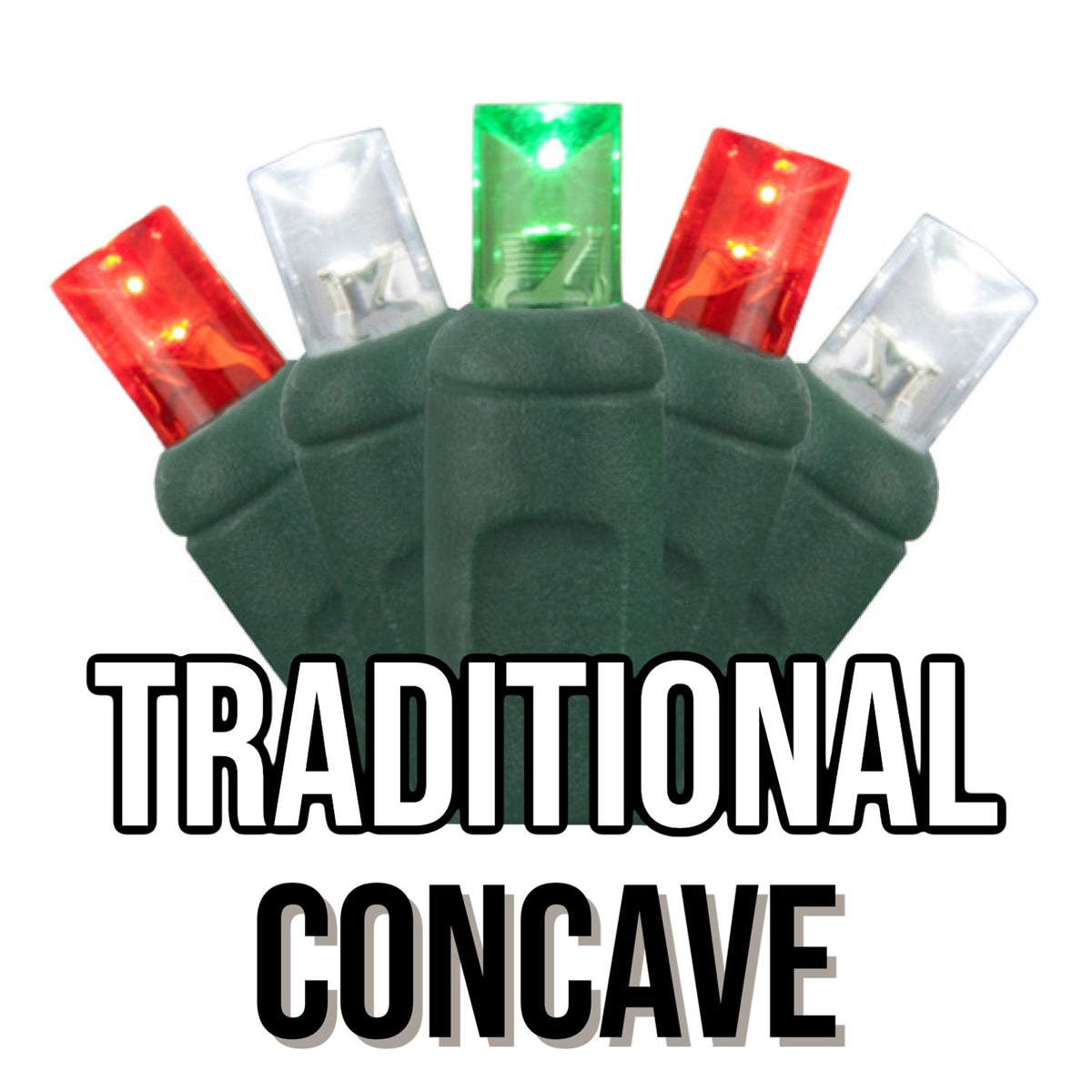 5mm Concave 50-Light Green Wire