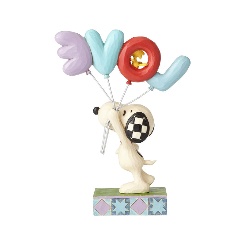 Snoopy with LOVE Balloon Peanuts Figurine