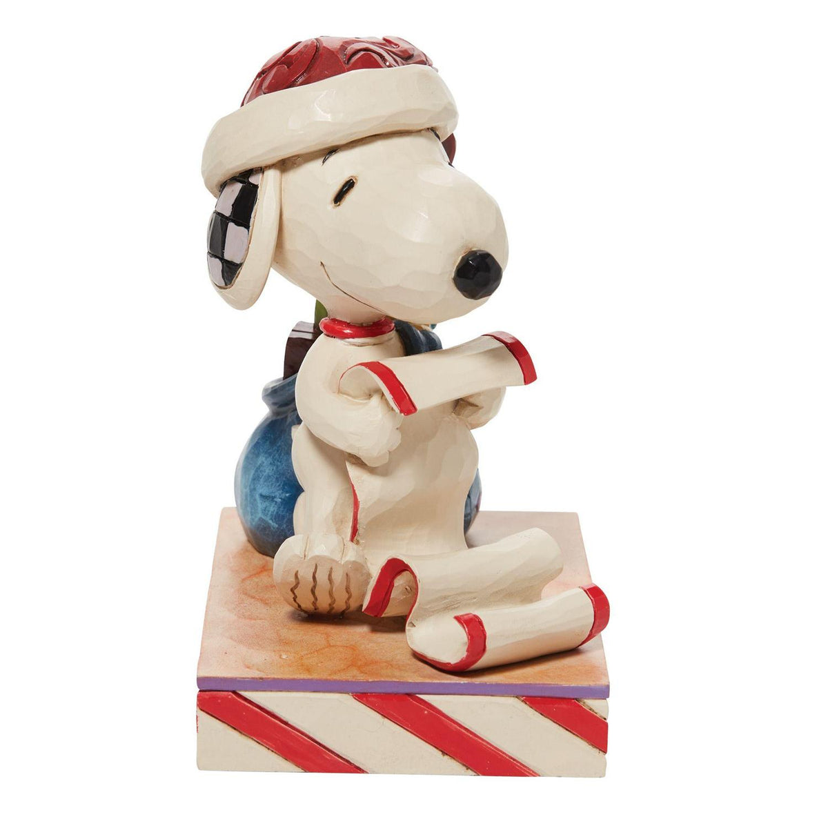 Jim Shore Peanuts Santa Snoopy with List and Bag