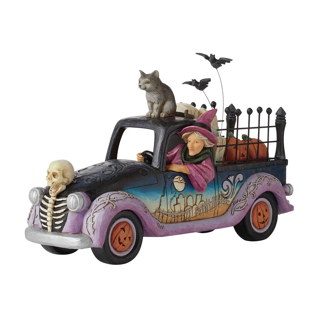 Halloween Wicked Wheels Pickup Truck Figurine Jim Shore