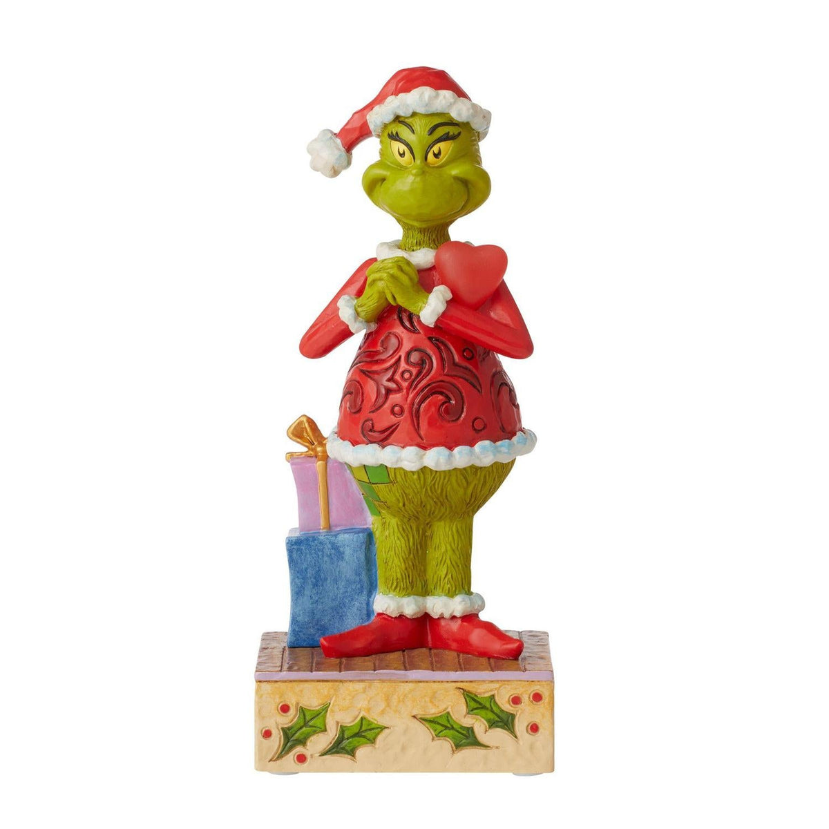 Jim Shore Grinch with Large Red Heart