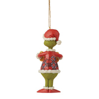 Jim Shore Dr. Seuss Grinch I'm Here for the Presents Ornament