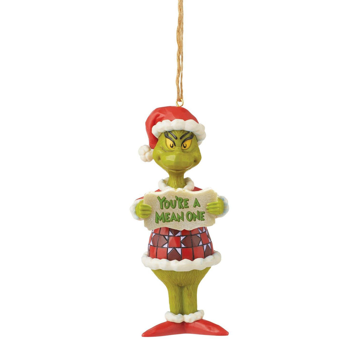 Jim Shore Dr. Seuss Grinch You're a Mean One Ornament