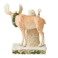 White Woodland Santa with Moose