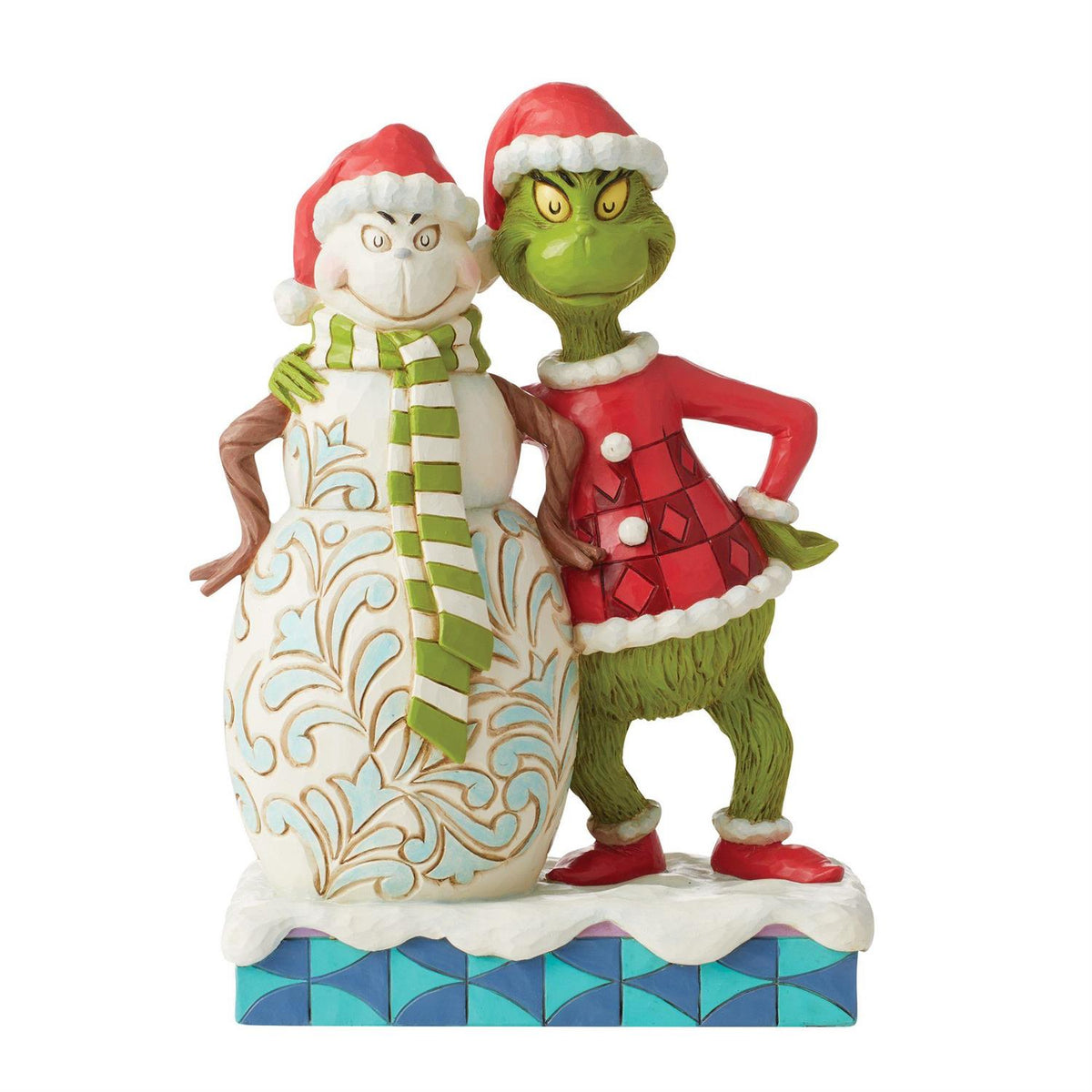 Jim Shore Grinch with Grinchy Snowman