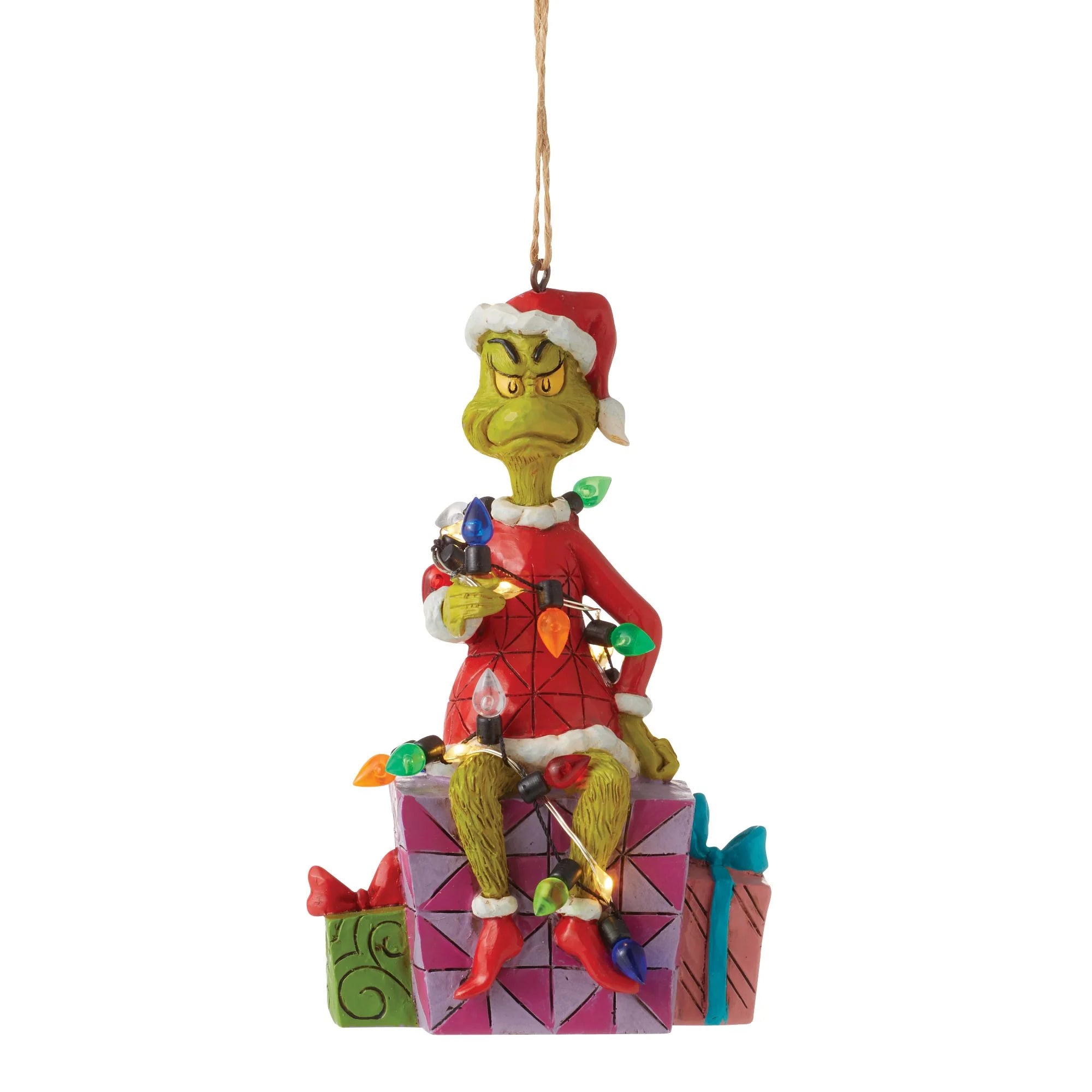 Grinch On Present Ornament - Thumbnail 3