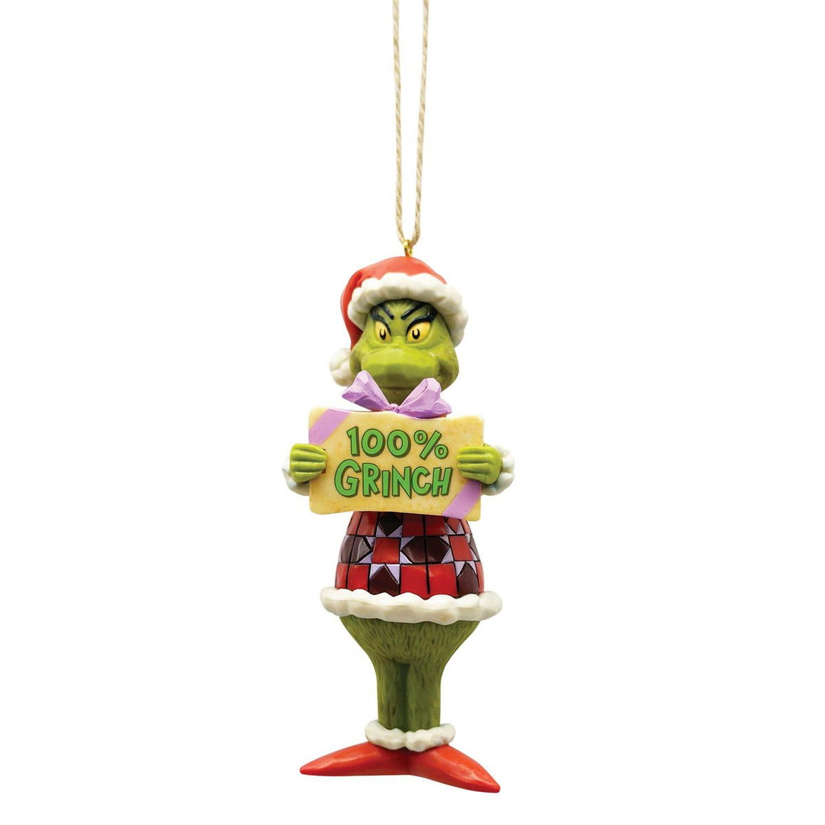 Jim Shore Dr. Seuss Grinch 100% Grinch Ornament