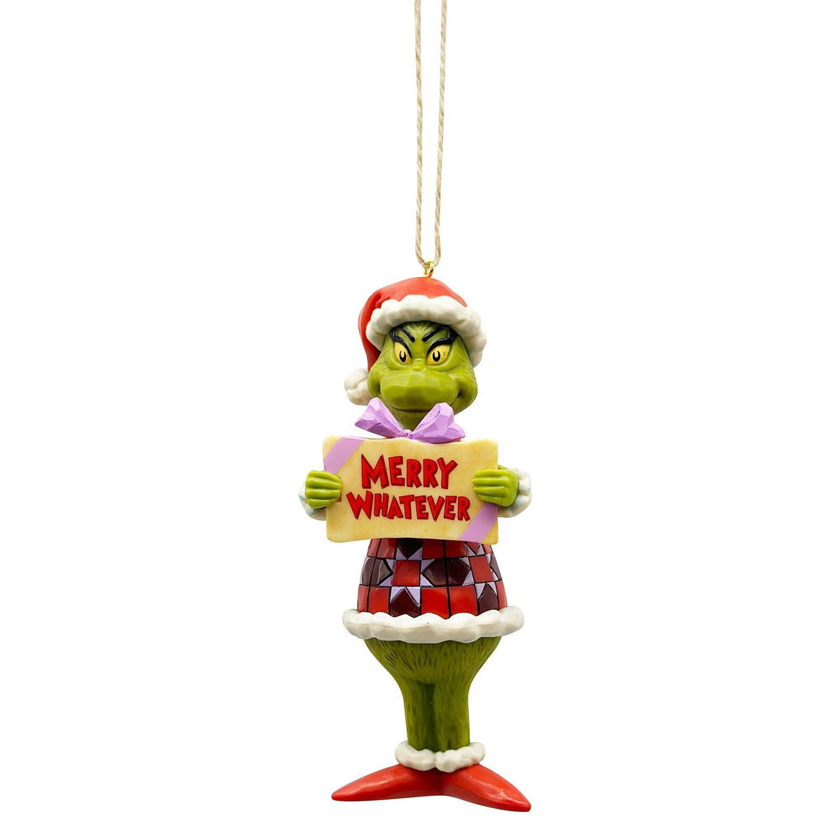 Jim Shore Dr. Seuss Grinch Merry Whatever Ornament