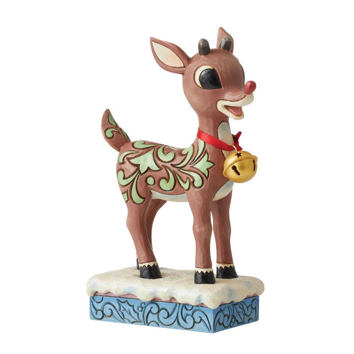 Rudolph with Oversized Jingle Bell