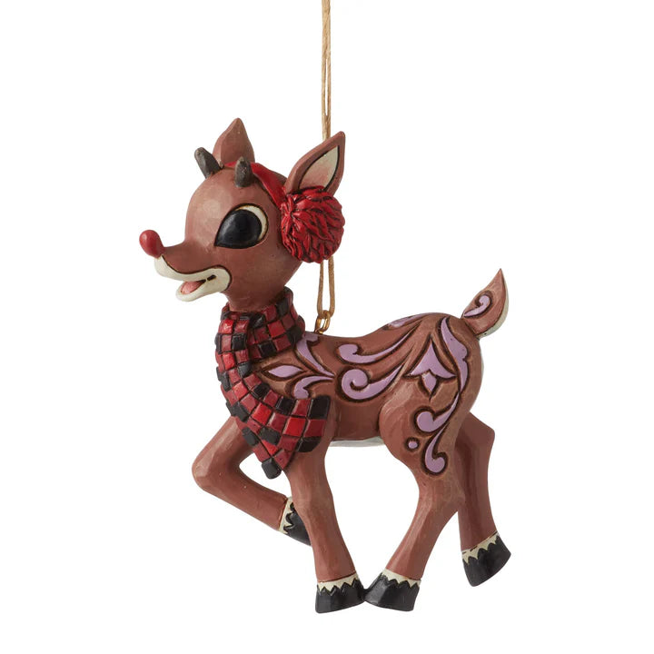 Rudolph in Sled Ornament