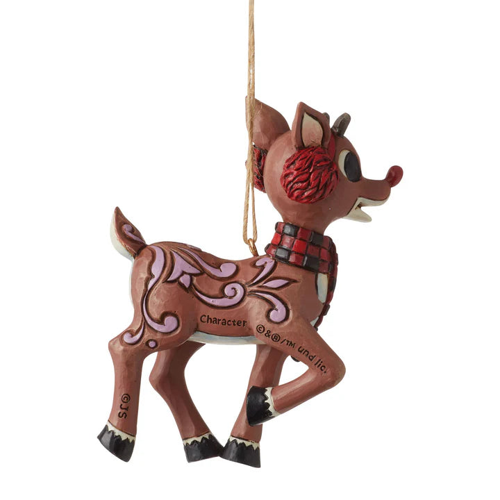 Rudolph with Earmuff Ornament