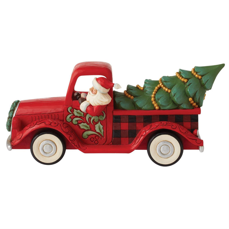 Jim Shore Heartwood Creek Highland Glen Santa Truck