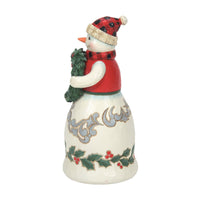 Jim Shore Heartwood Creek Highland Glen Snowman in Plaid Vest